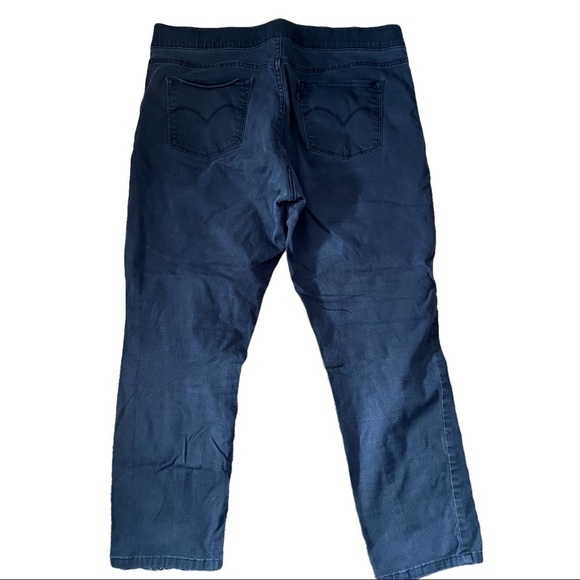 Levi’s 18 jeans black no zipper pull on wide leg denim jeans 34x32 - Picture 3 of 8